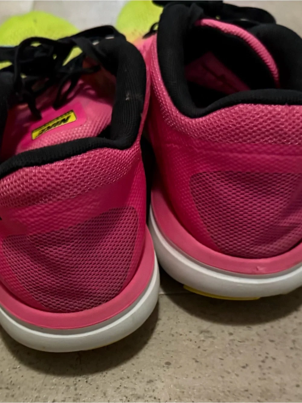 Nike Women's Pink-to-Yellow Gradient Running Sneakers